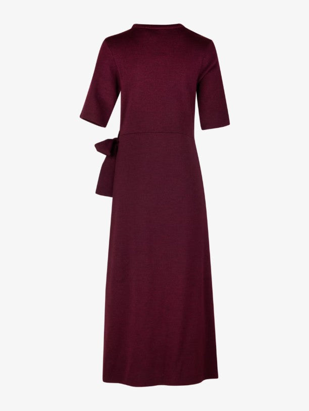 Melody Knit Dress - Vinröd