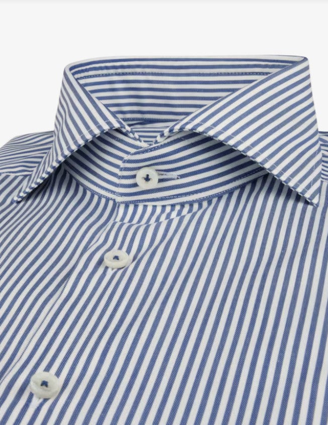 Fitted Body, C11 RC cuff - 122 Blue stripe