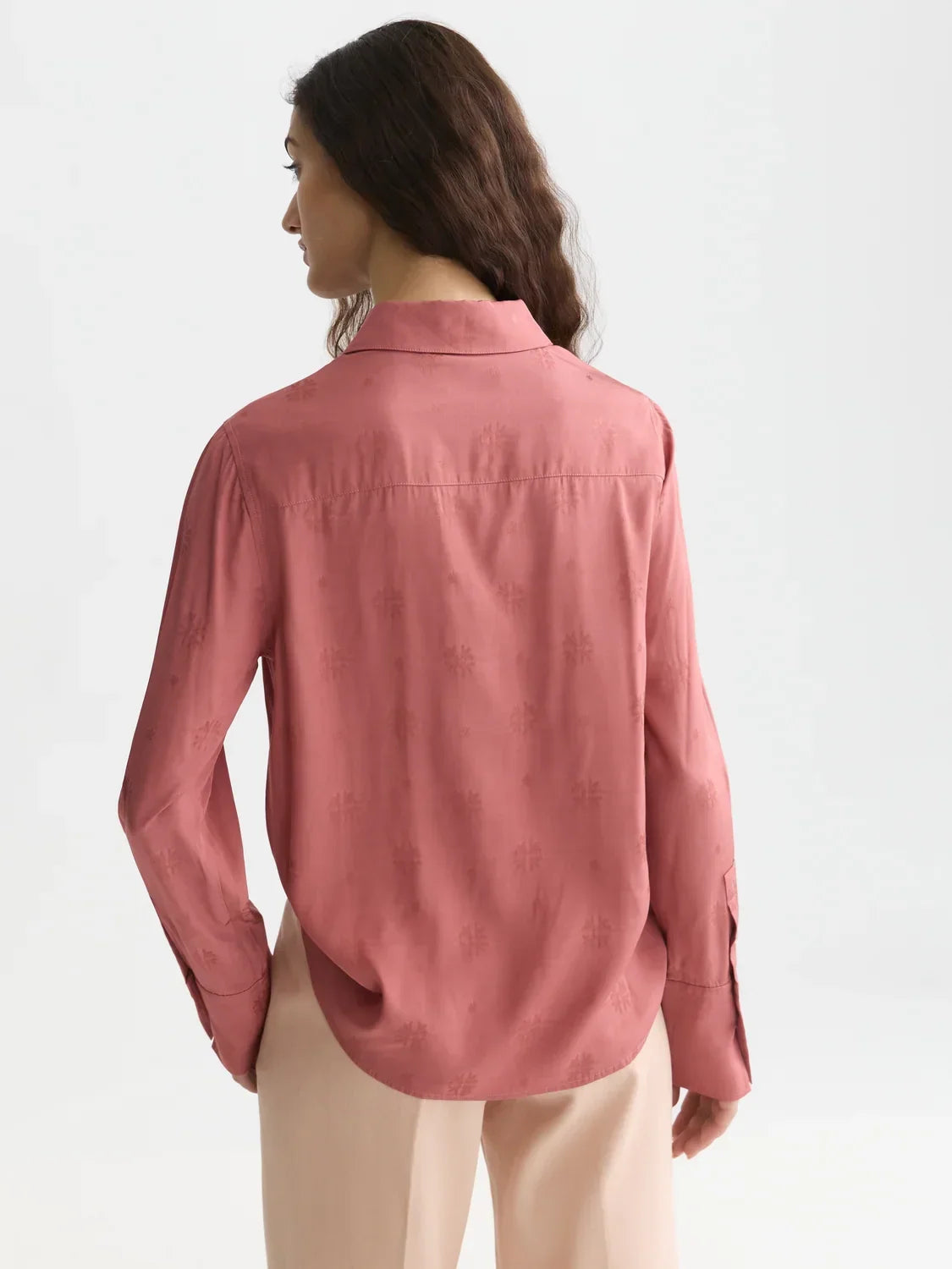 Scotch & Soda jacquardskjorta i färgen Withered Rose