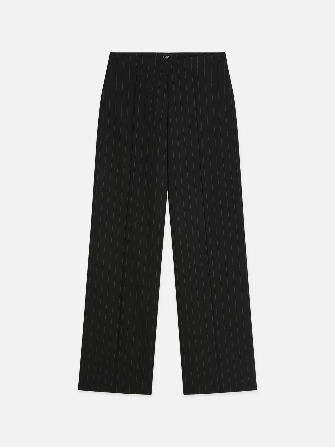 Lou - high-rise wide-leg lurex pinstripe pants - Meteorite – bild 5