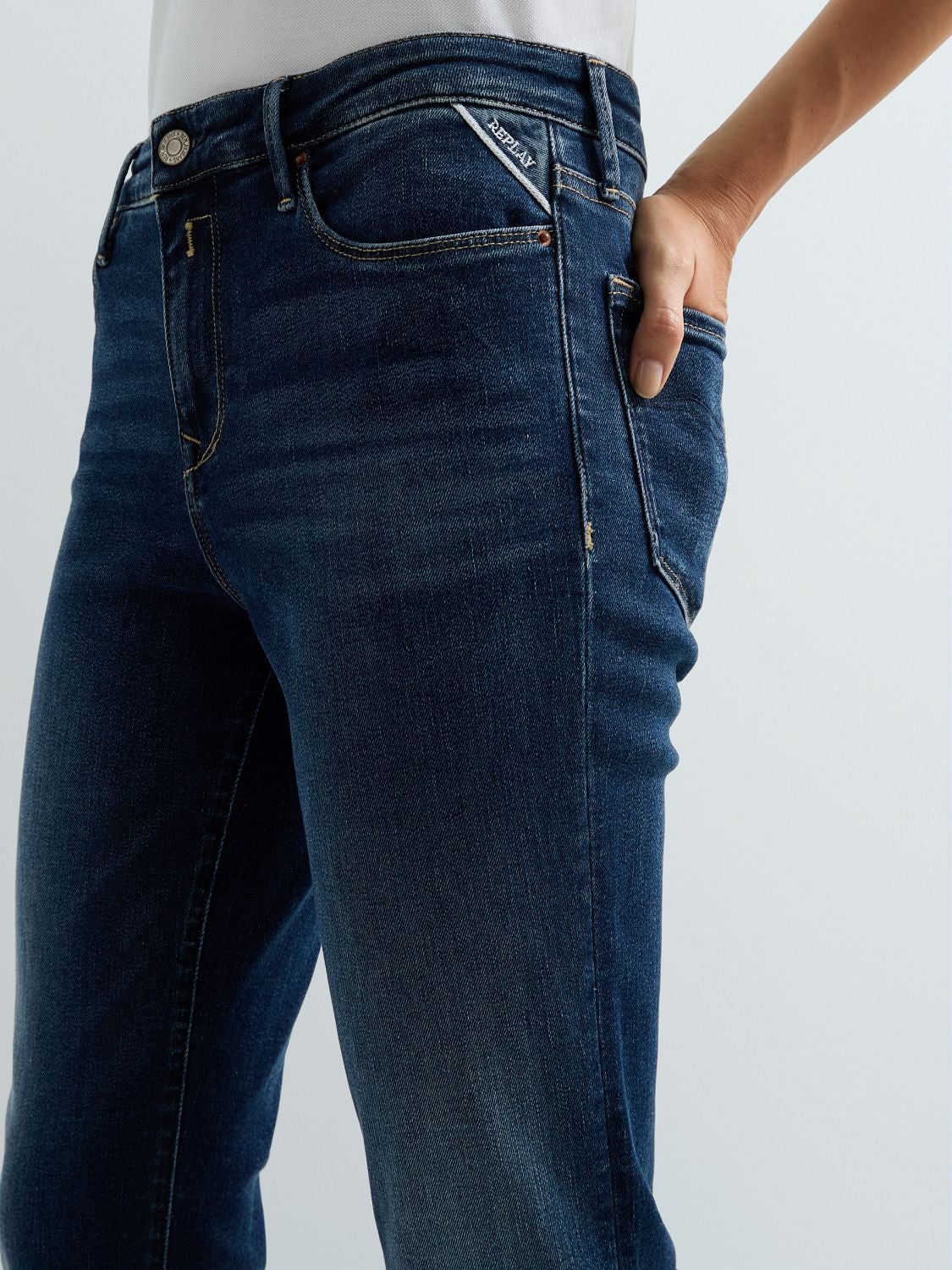 Zolie straight fit-jeans - Mörkblå – bild 5