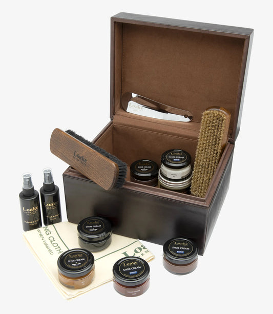 Large Luxury Valet Box - Leather/Wood