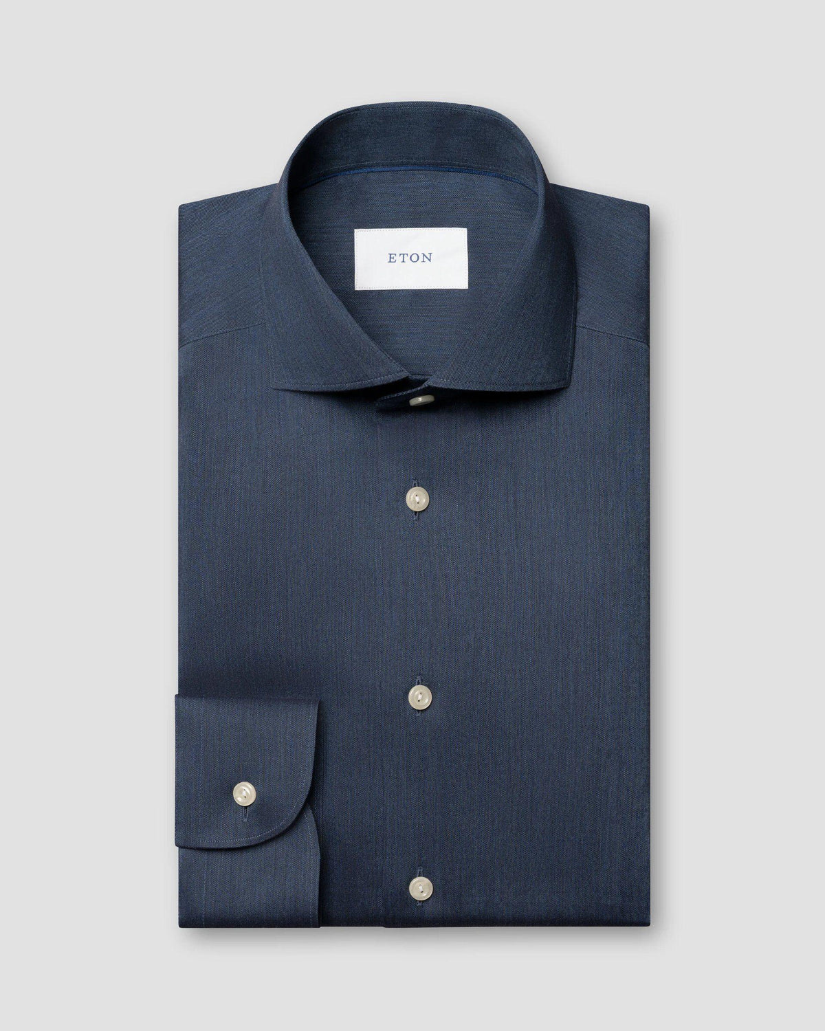 Eton mörkblå skjorta slim fit herr