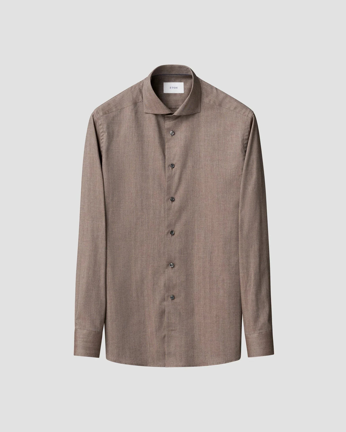 Eton brun skjorta slim fit herr