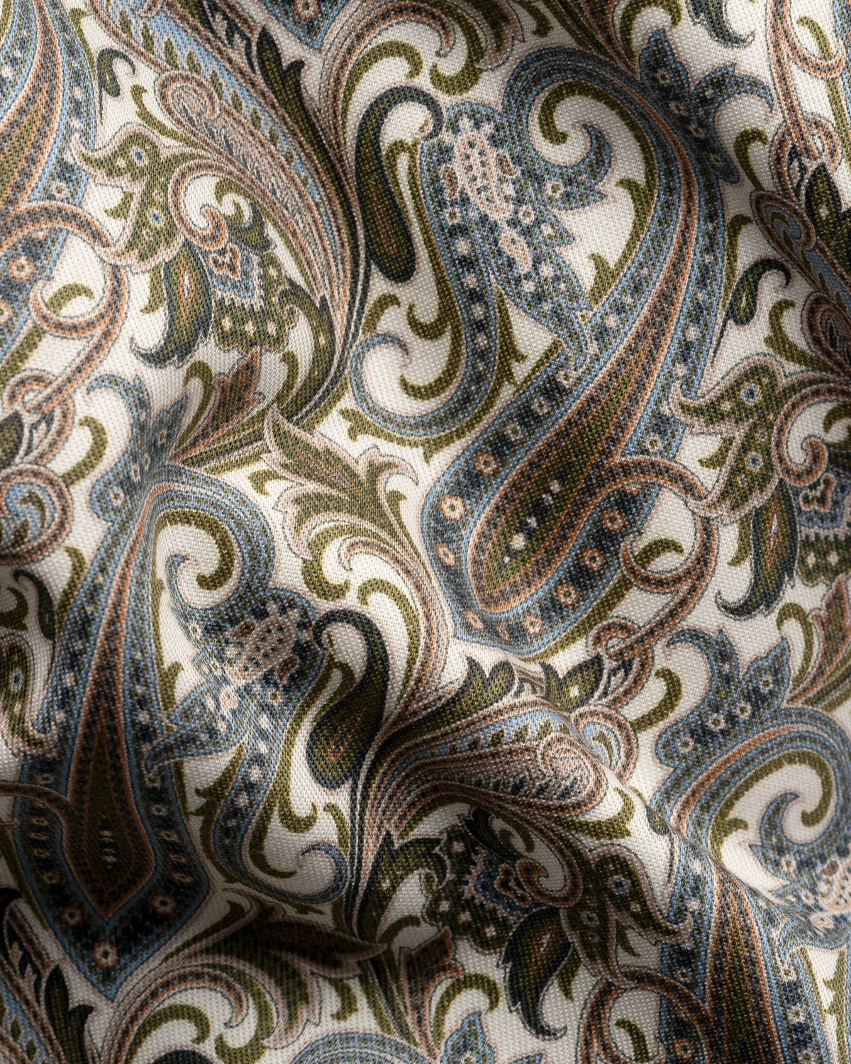 Signature Twill-skjorta med paisley Contemporary - Orange