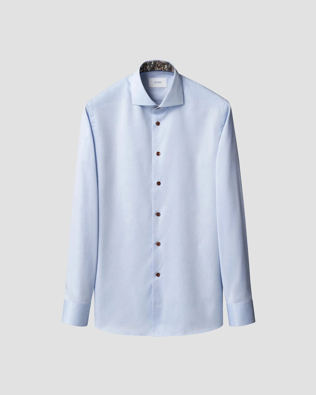 Eton Signature Twill-skjorta slim fit ljusblå