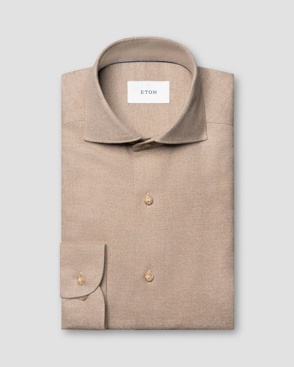 Eton beige skjorta casual fit herr