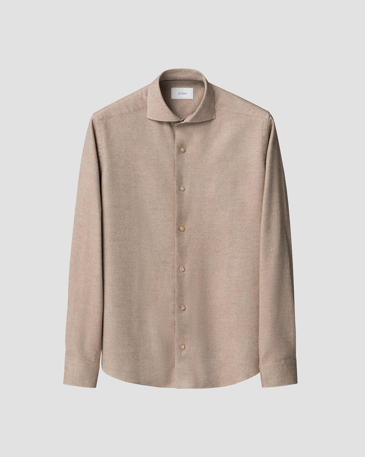 Eton beige skjorta casual fit herr