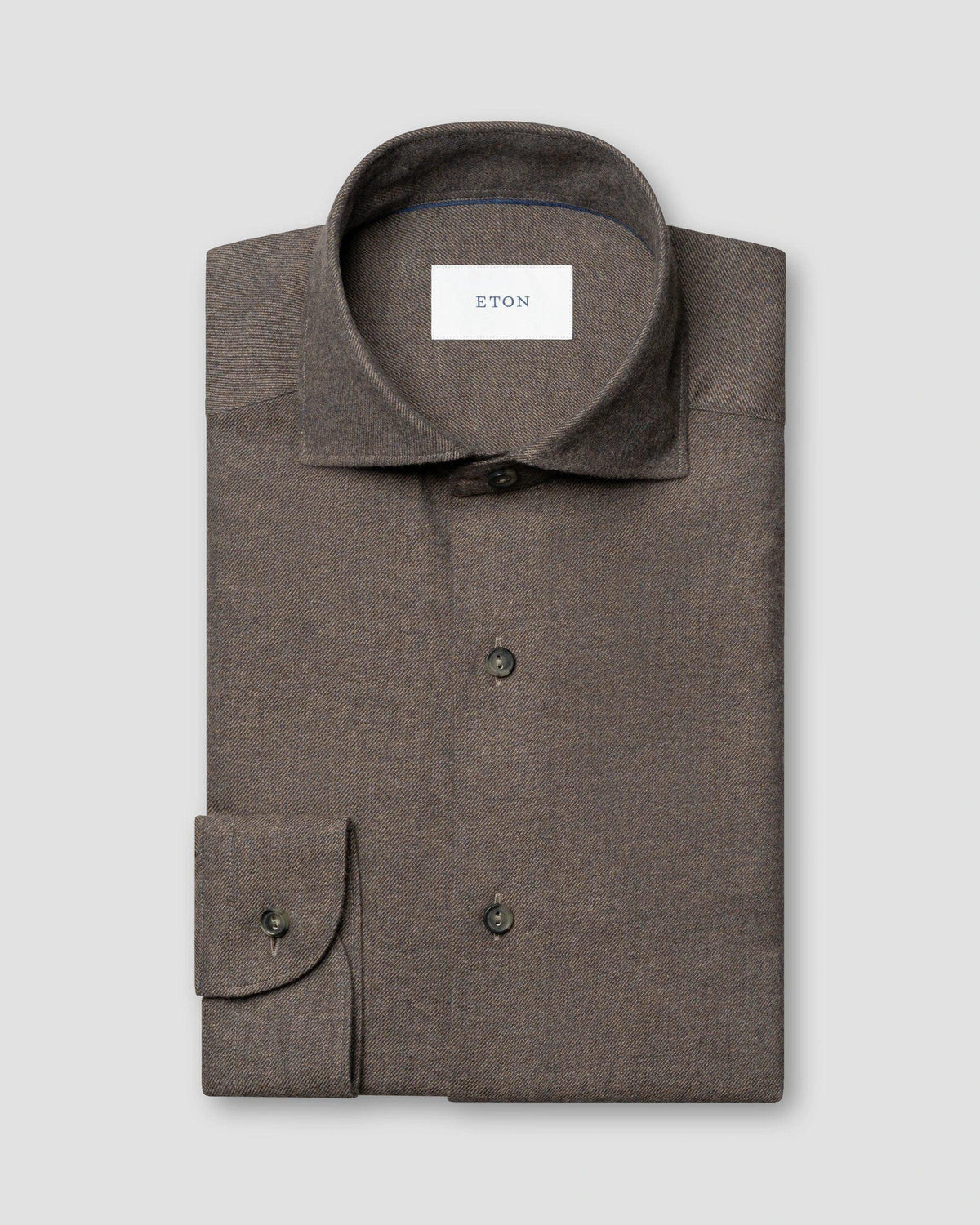 Eton brun skjorta casual fit herr