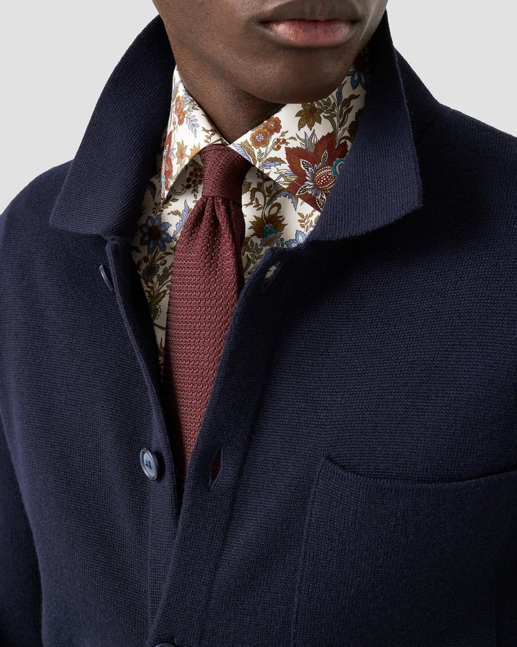 Classic Fit Signature Twill-skjorta med blommönster - Röd