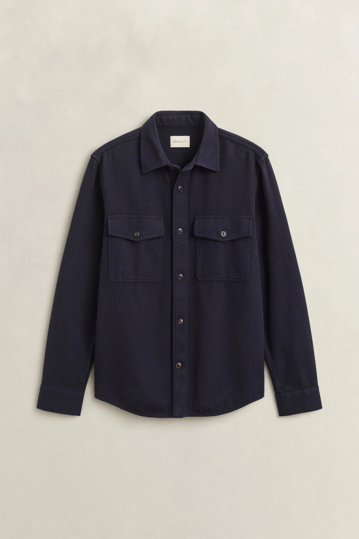 Gant Reg Twill Overshirt i färgen Evening Blue
