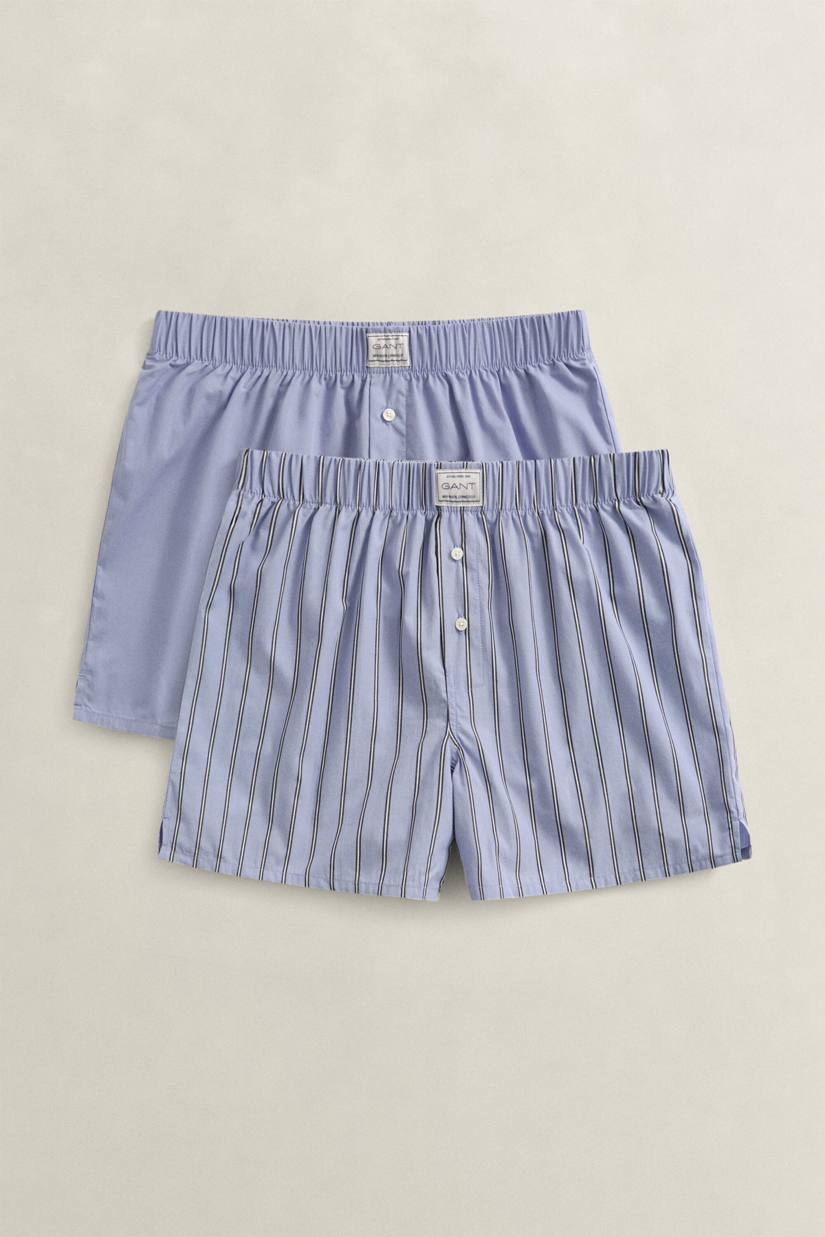 Striped Boxer Shorts 2-Pack - 411 Lavender Blue – flatlay