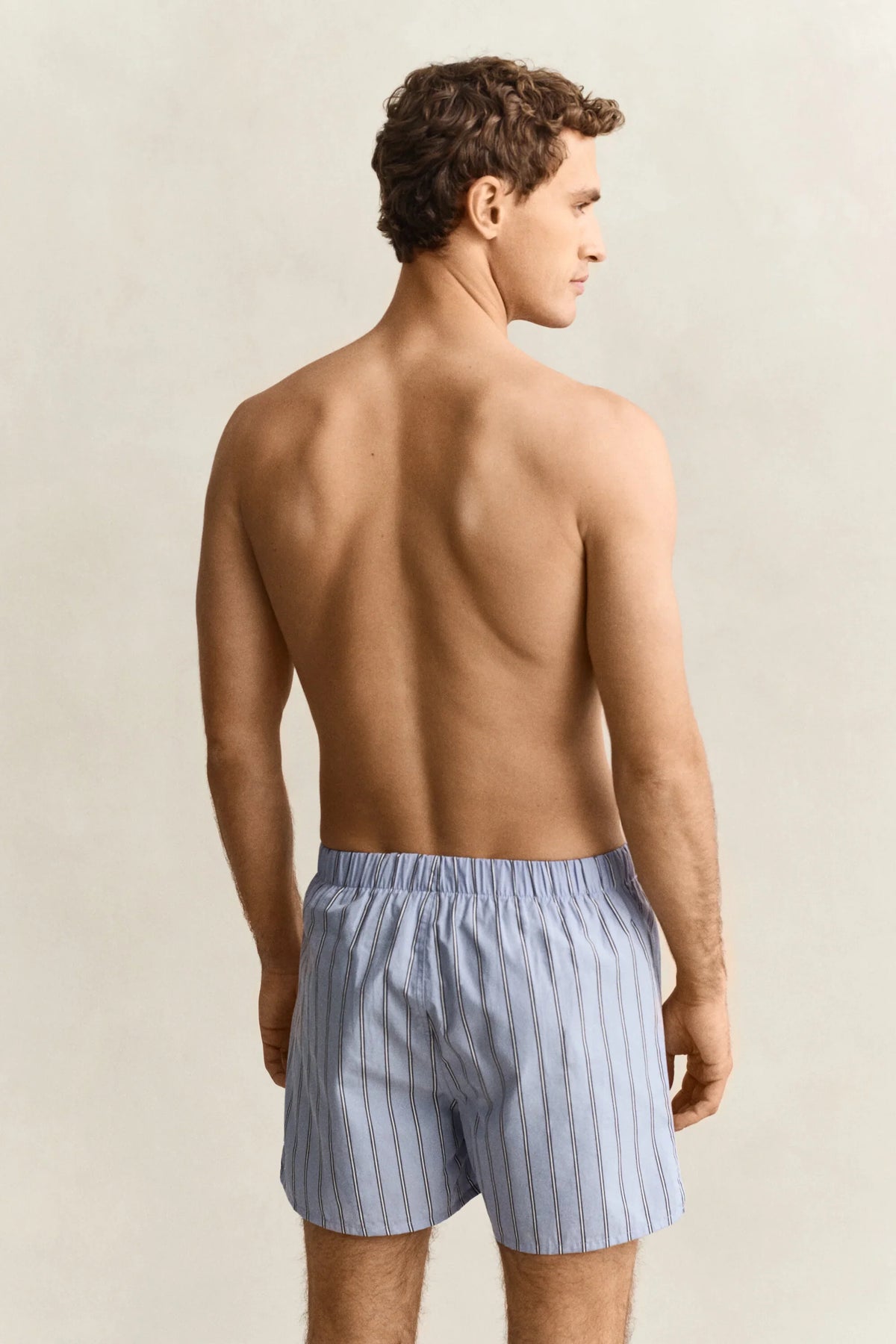 Gant randiga boxershorts i färgen lavender blue