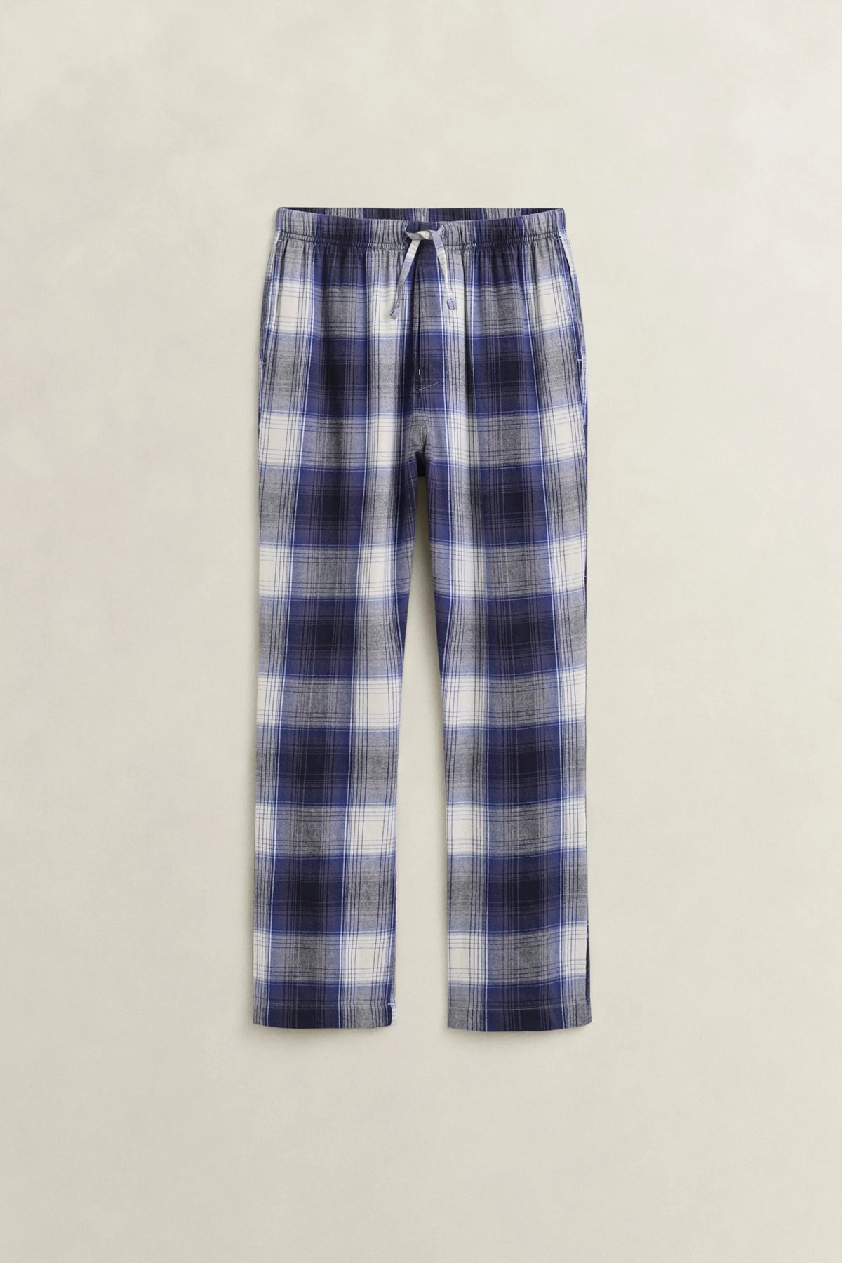 Gant rutiga pyjamasbyxor i marinblå flanell