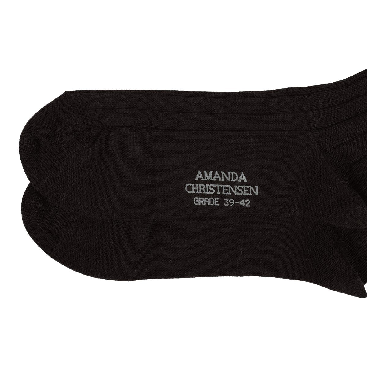 Grade Wide Rib Sock - 801 Brown melange – bild 2