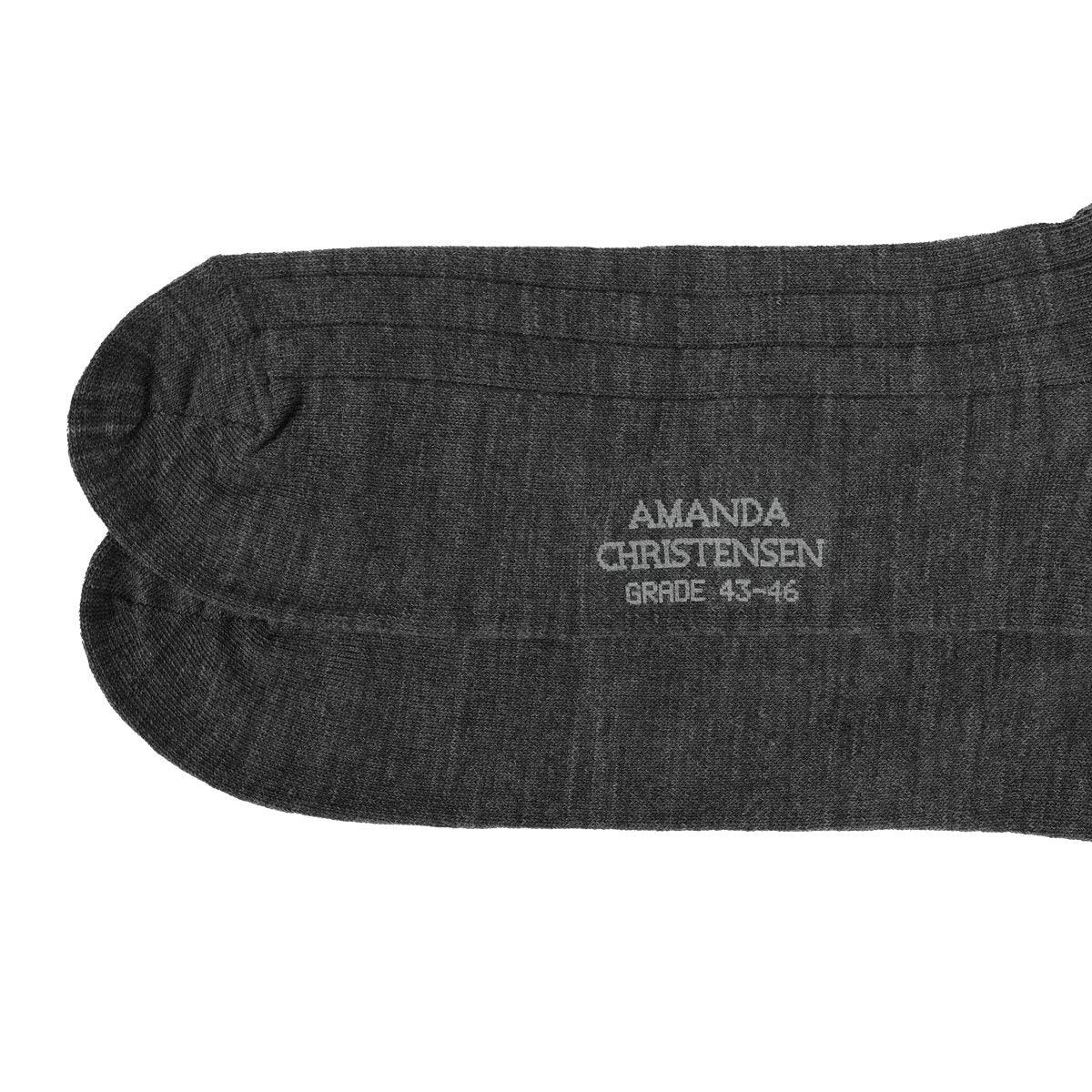 Grade Wide Rib Sock - 902 Grey melange – bild 2
