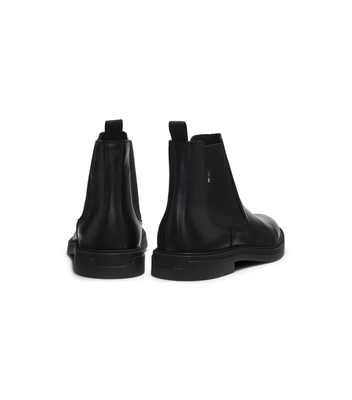 Chelsea boots i polerat läder med ikoniska sömmar - Svart