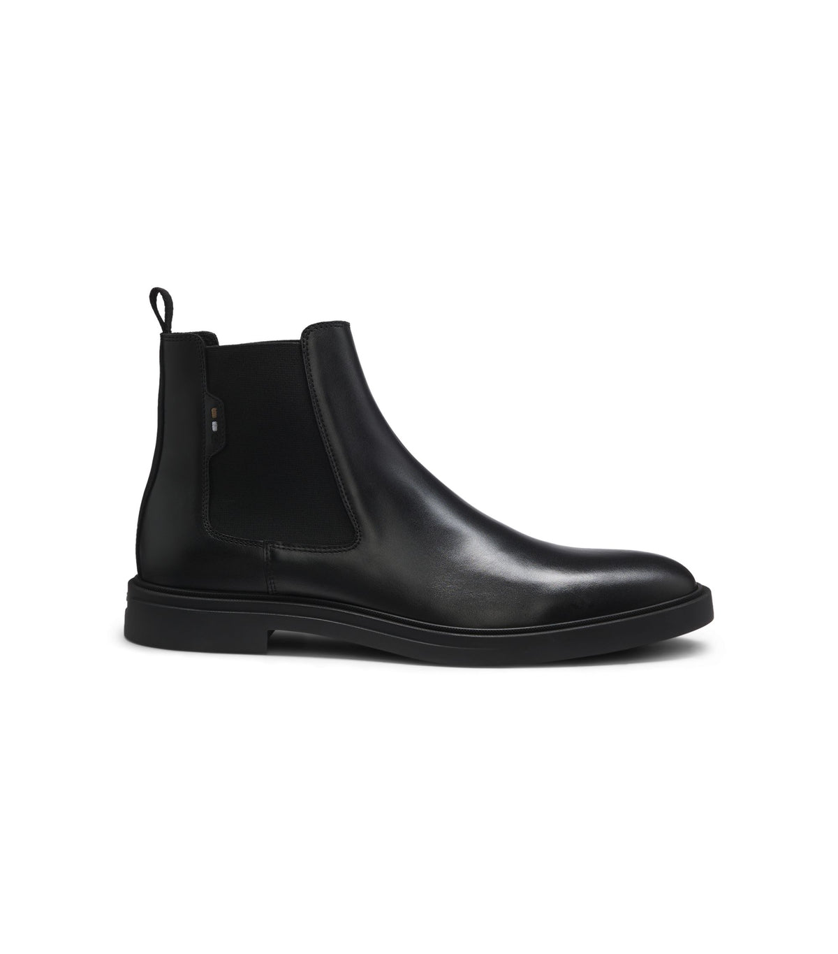 Chelsea boots i polerat läder med ikoniska sömmar - Svart