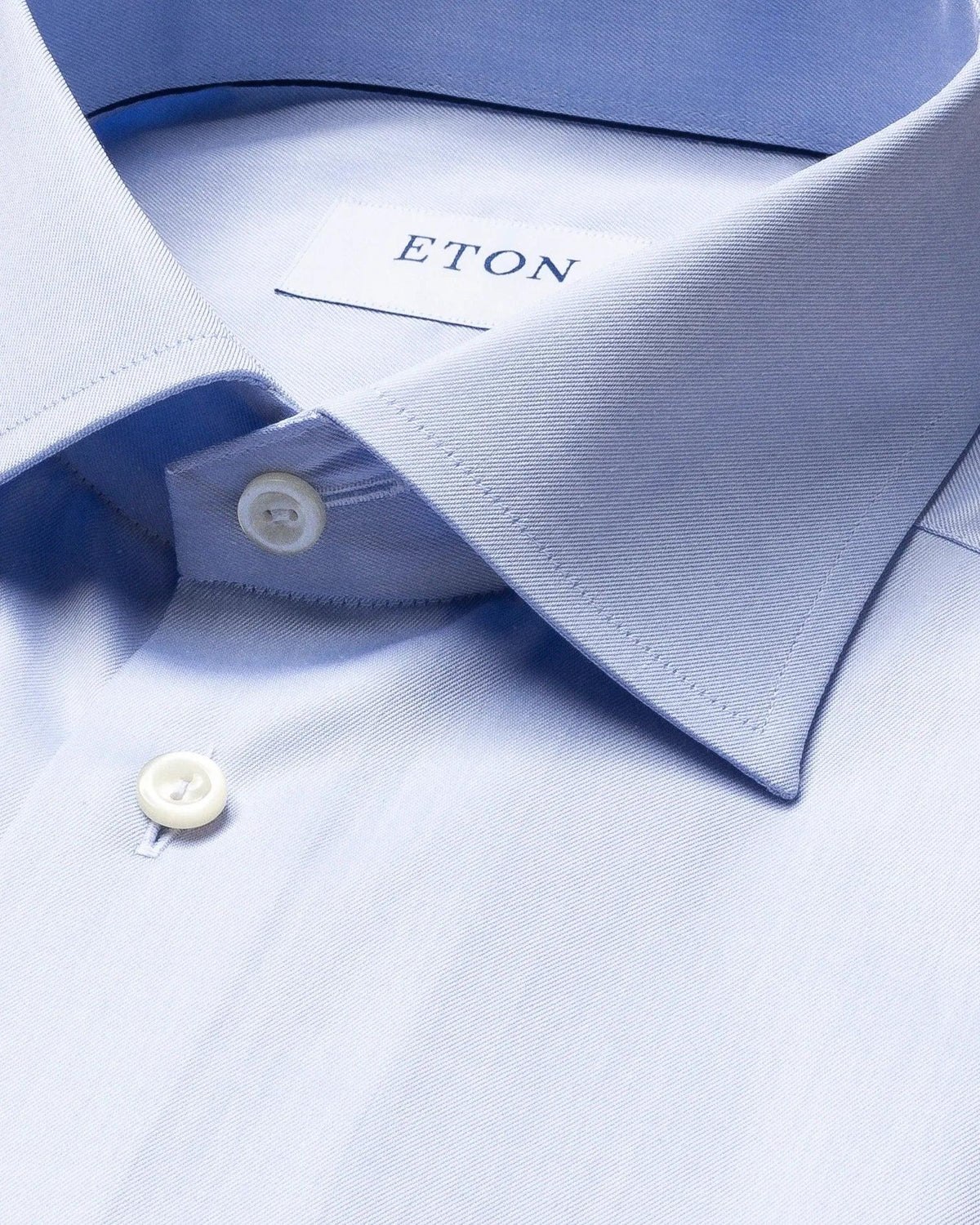 Signature Twill-skjorta Slim, dubbel manschett - Ljusblå – baksida