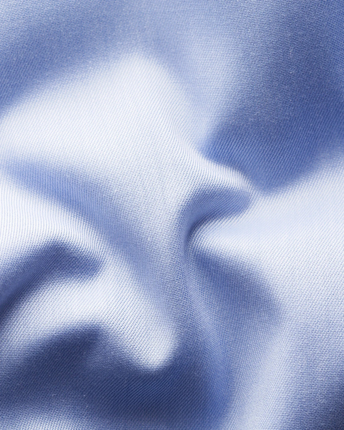 Signature Twill-skjorta Contemporary, extra långa ärmar - Ljusblå – detalj