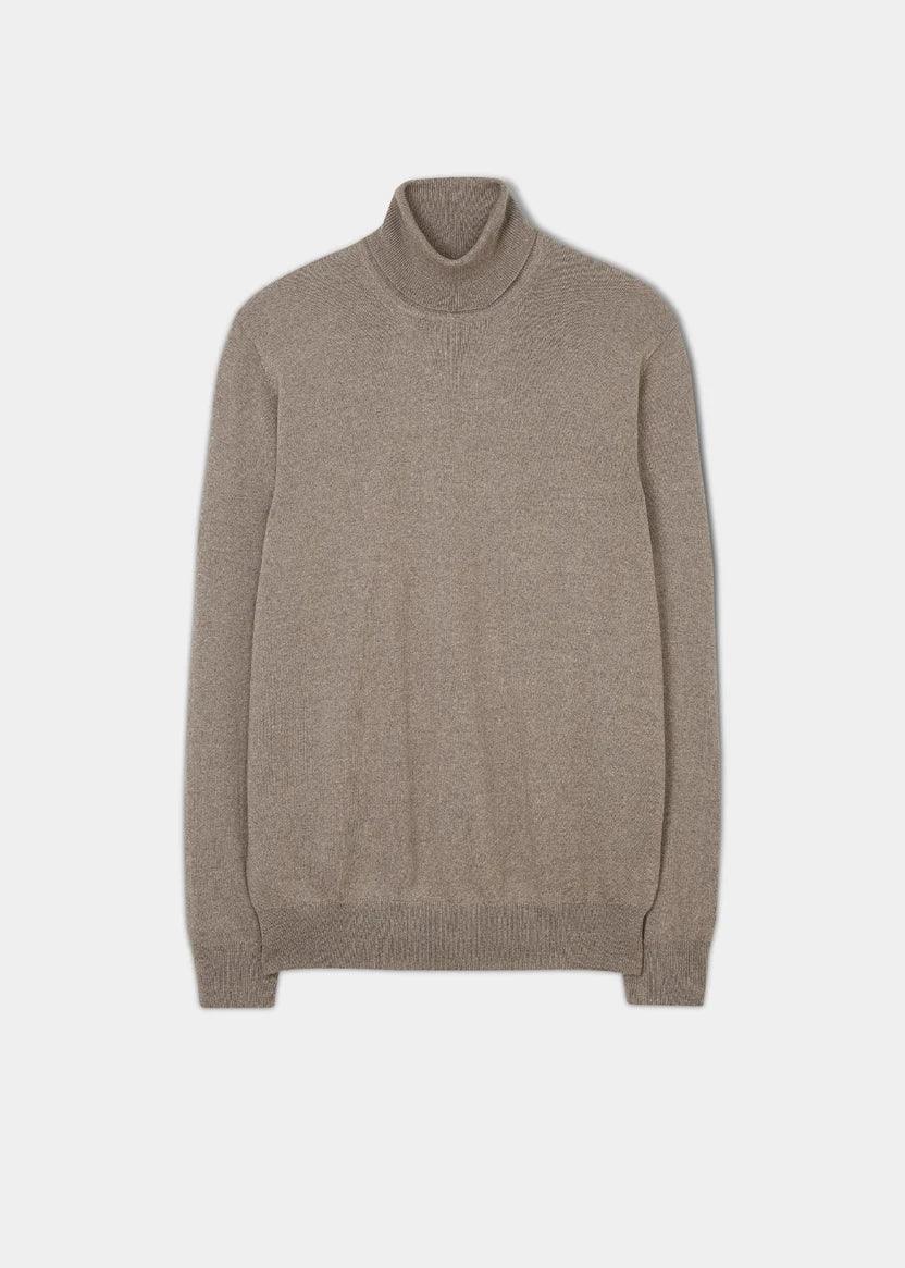 Alan Paine Linton Roll Neck polotröja i musgrå
