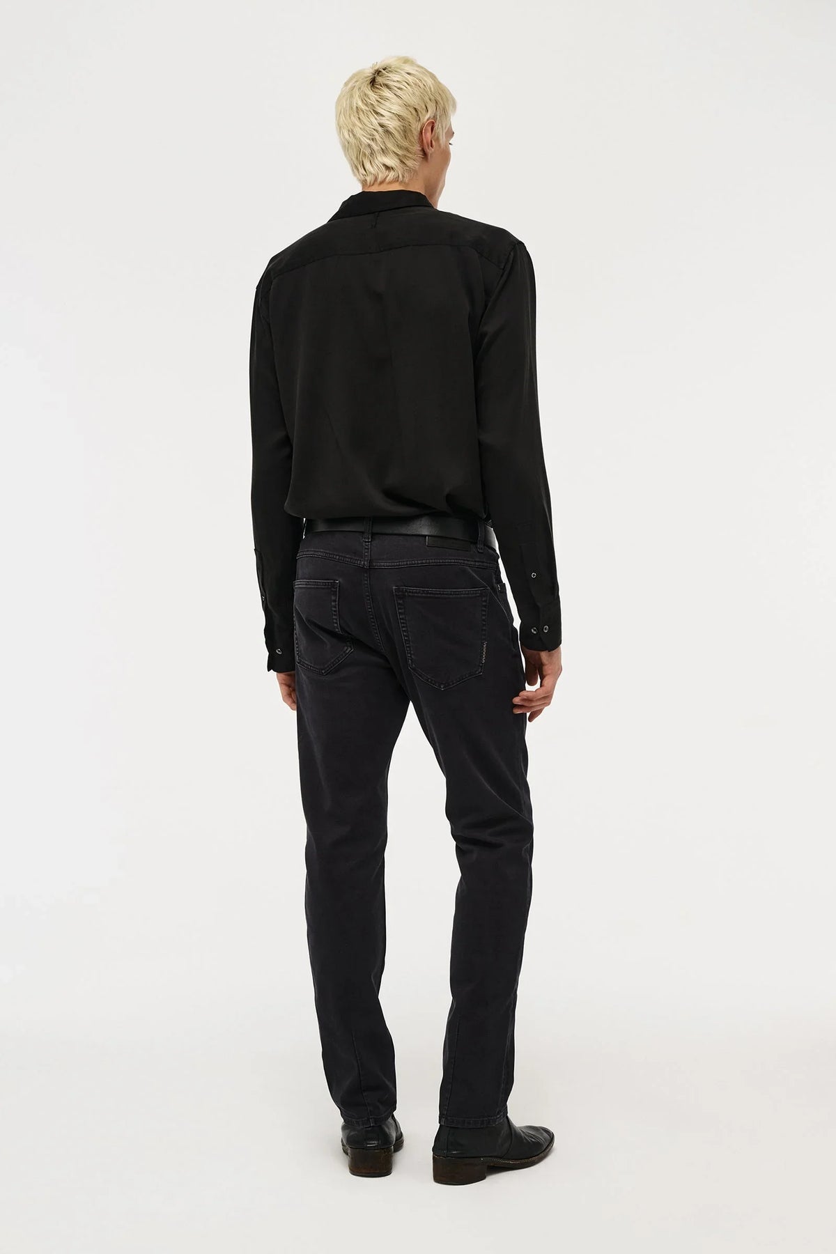 Neuw Lou Straight Nero Jeans - Svart – detalj