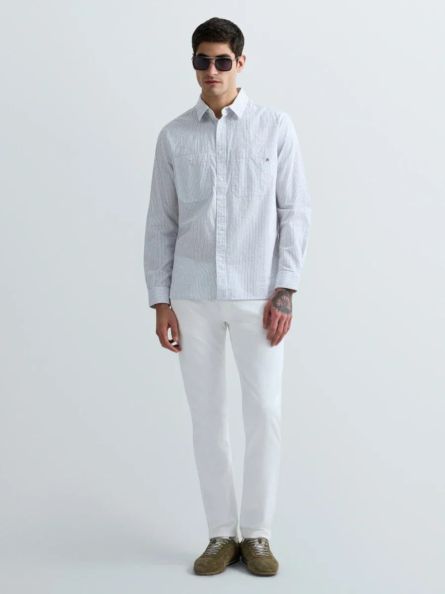 Replay Anbass slim fit-jeans i vit