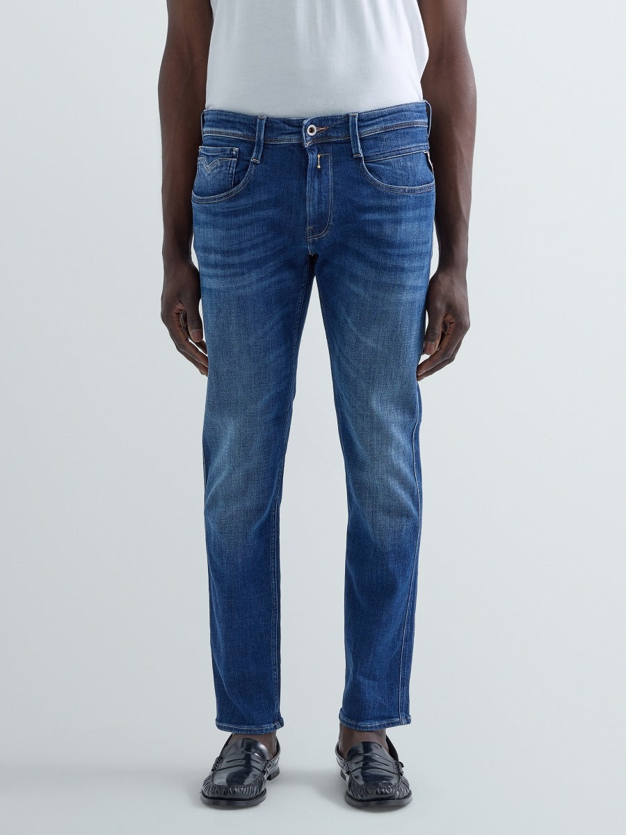 Anbass slim fit-jeans - Mörkblå (M914Q.141 908) – bild 2