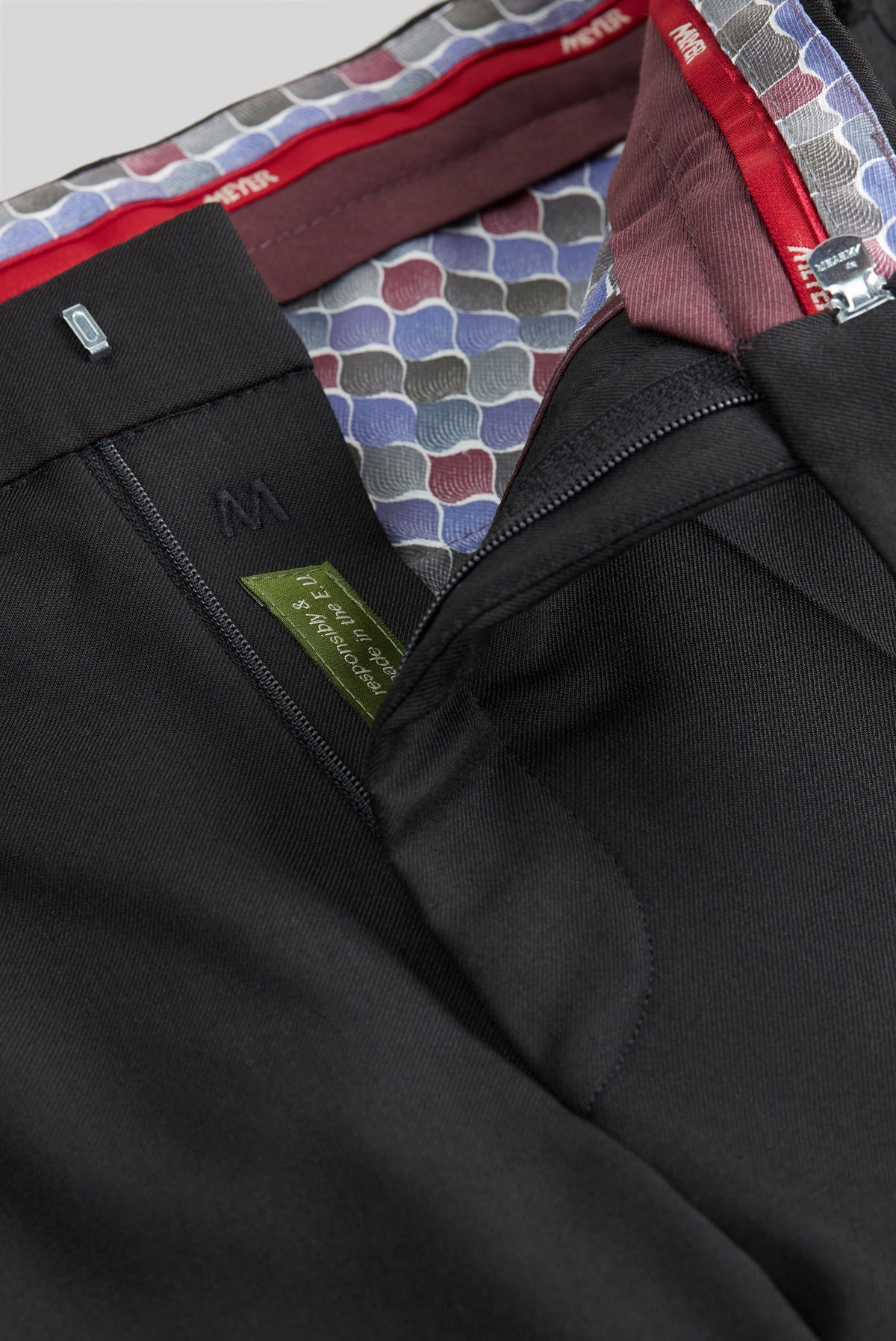 Roma Premium Soft Twill Byxor - Svart – närbild