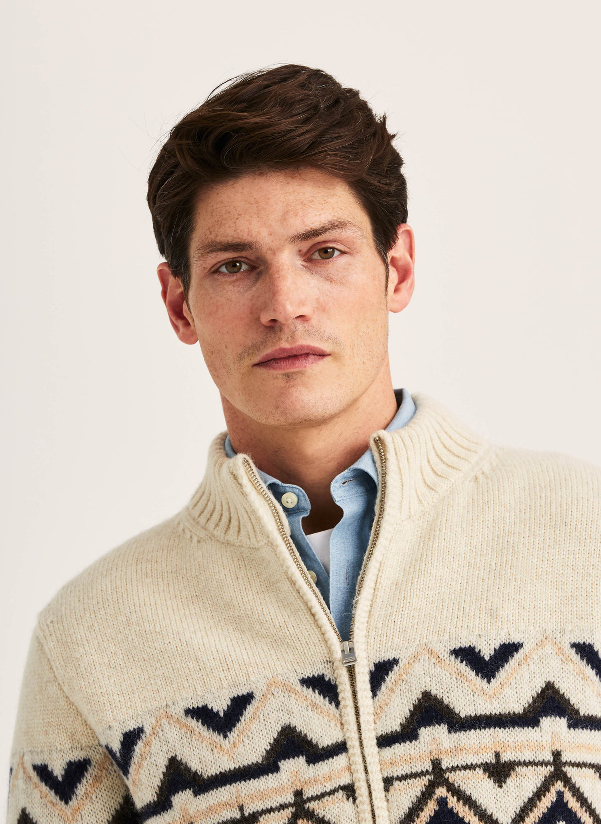 Hadley Zip Cardigan - 02 Off white