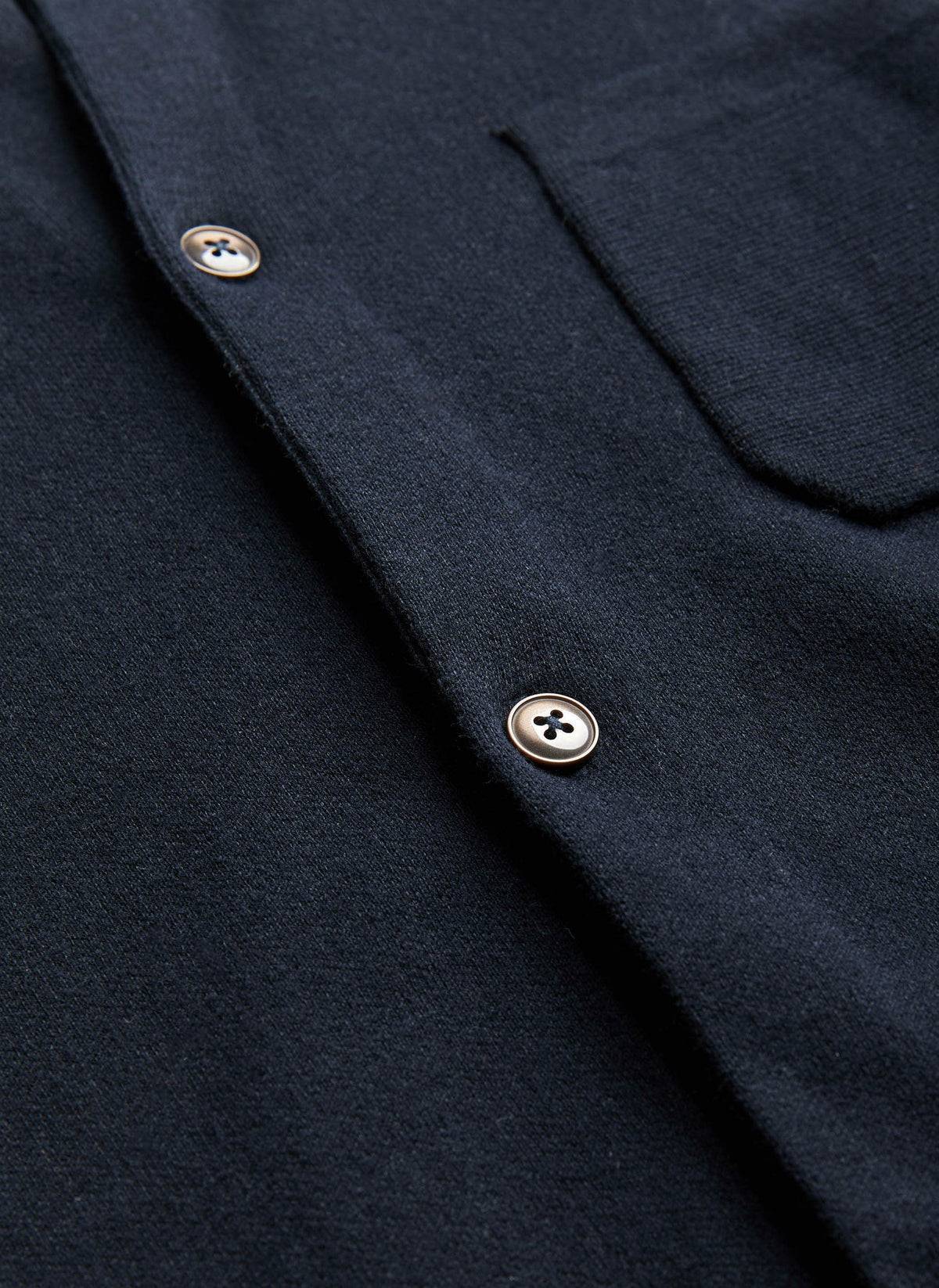 Dudley Knitted Overshirt - Old Blue