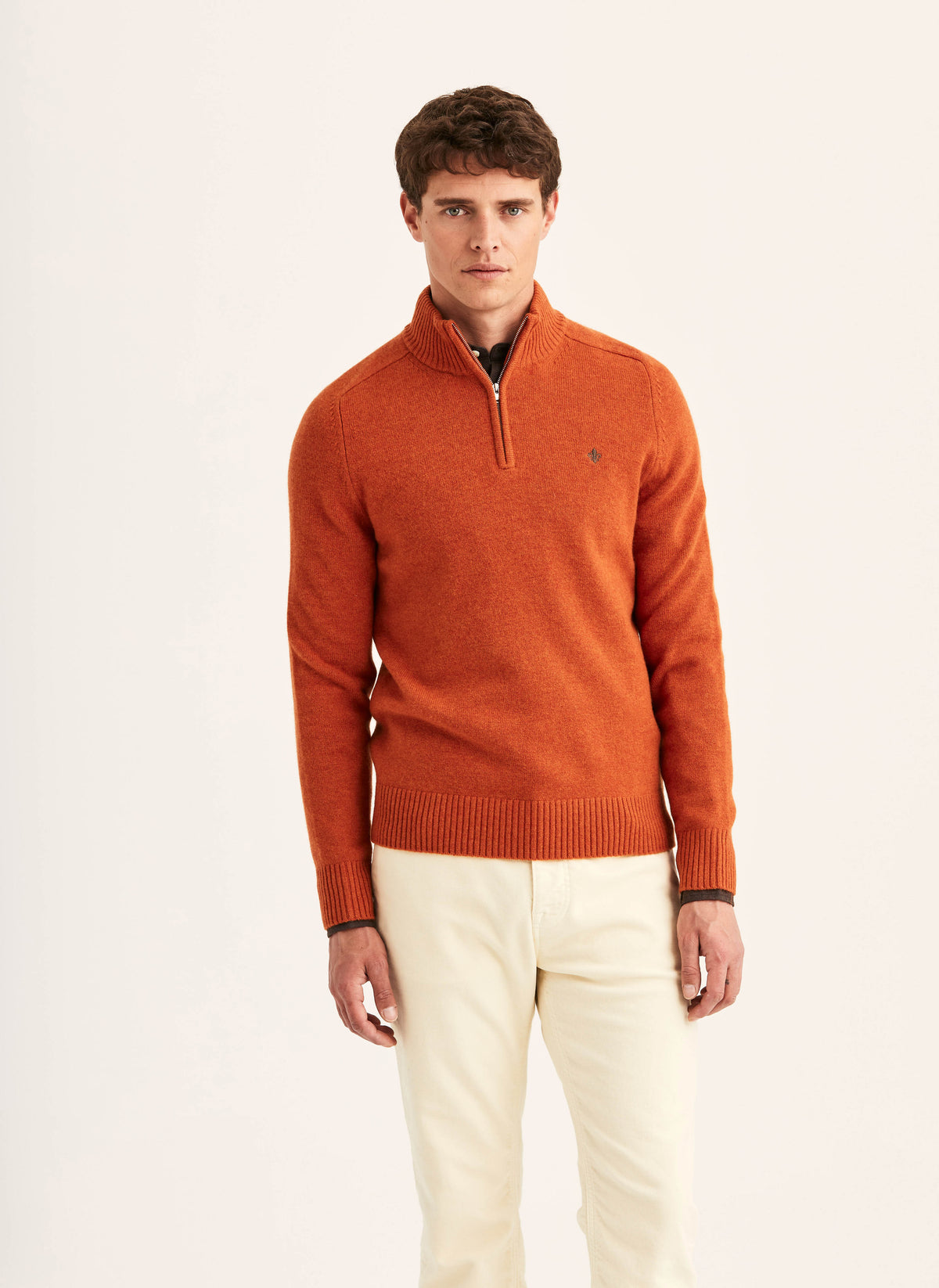 Hertford Half Zip - 23 Orange