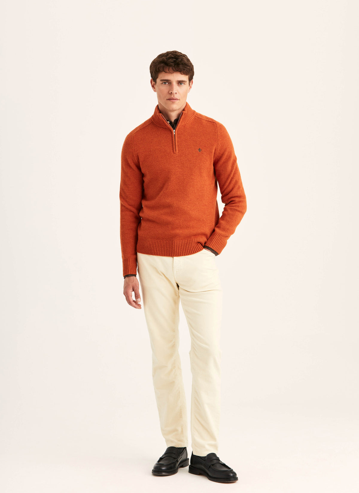 Hertford Half Zip - 23 Orange