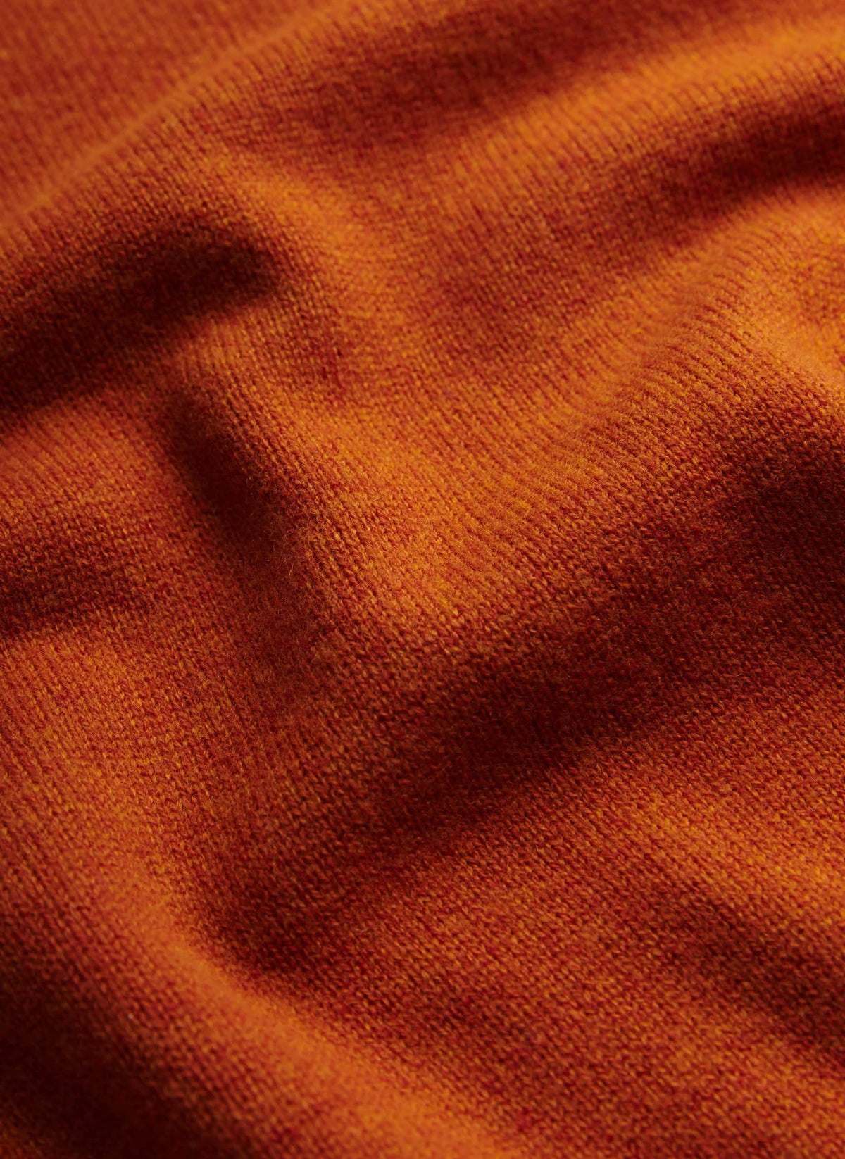 Morris Hertford Half Zip orange stickad tröja