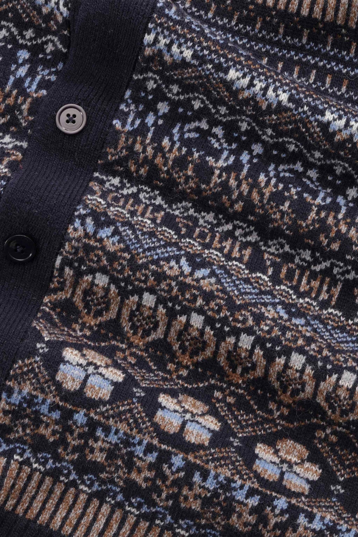 NN.07 Tobias Cardigan i navy multi