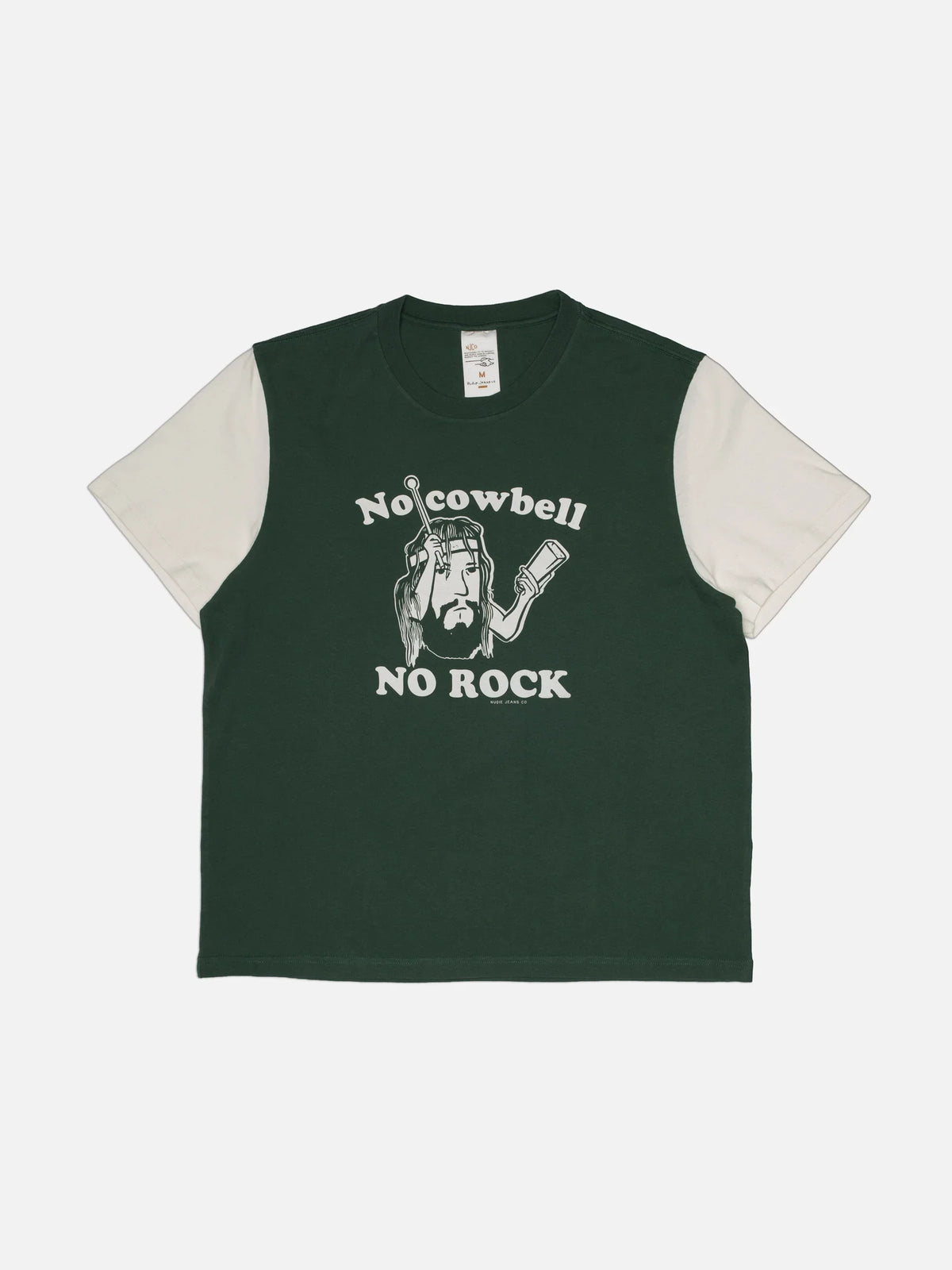 Roy Short T-Shirt Cowbell Offwh/Green - Offwh/Green