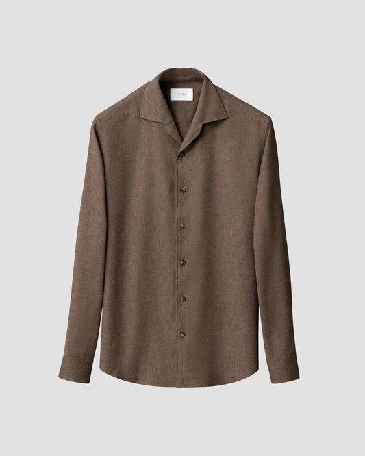 Casual fit Flanellskjorta - Brown