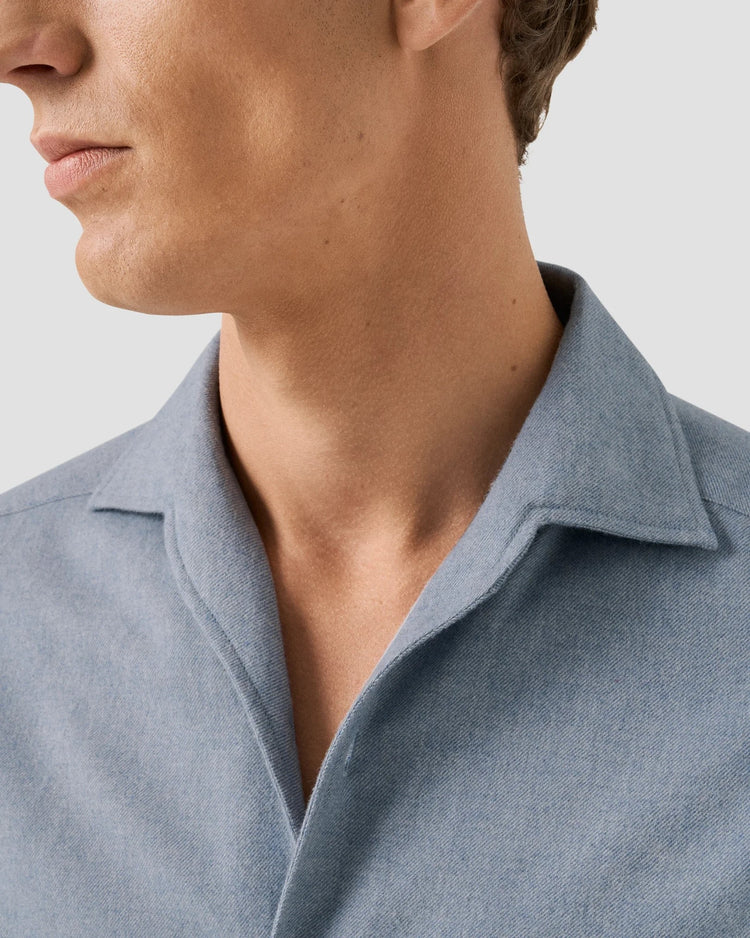 Casual fit Flanellskjorta - Light blue