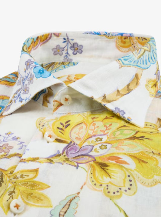 Fitted Body, C72 RC cuff Casual - 001 White pattern