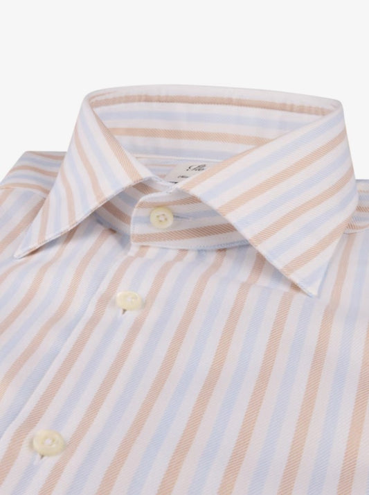 Fitted Body, C77 RM cuff - 252 Light brown stripe