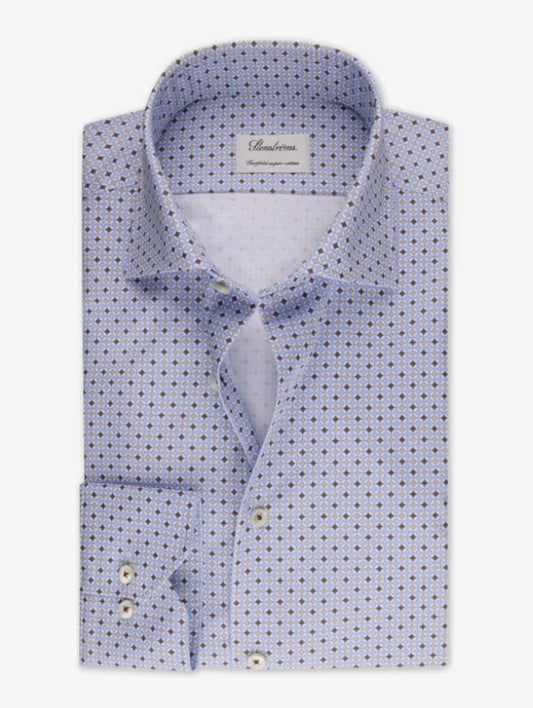 Slimline, C75 RM cuff - 111 Light blue pattern