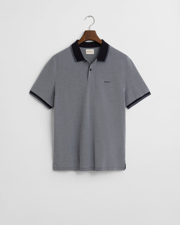 4-COL OXFORD SS PIQUE - 401 Dusty Navy