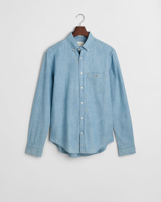 REG CHAMBRAY SHIRT - 990 Light Blue