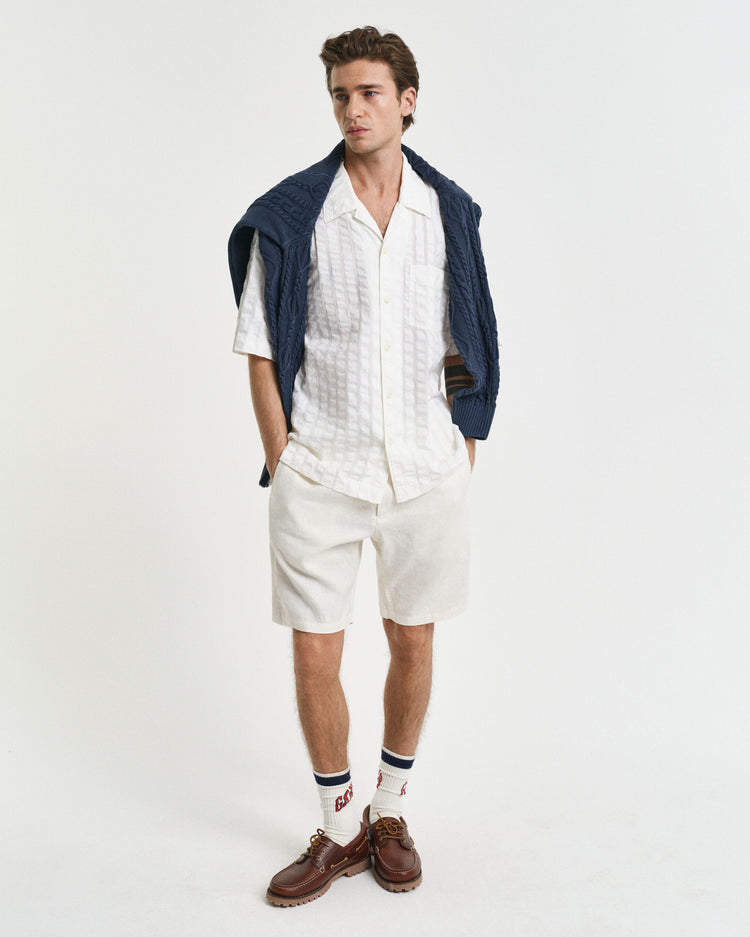 RELAXED LINNESHORTS - CREAM