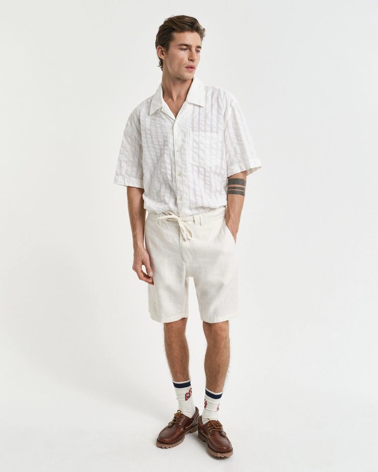 RELAXED LINNESHORTS - CREAM