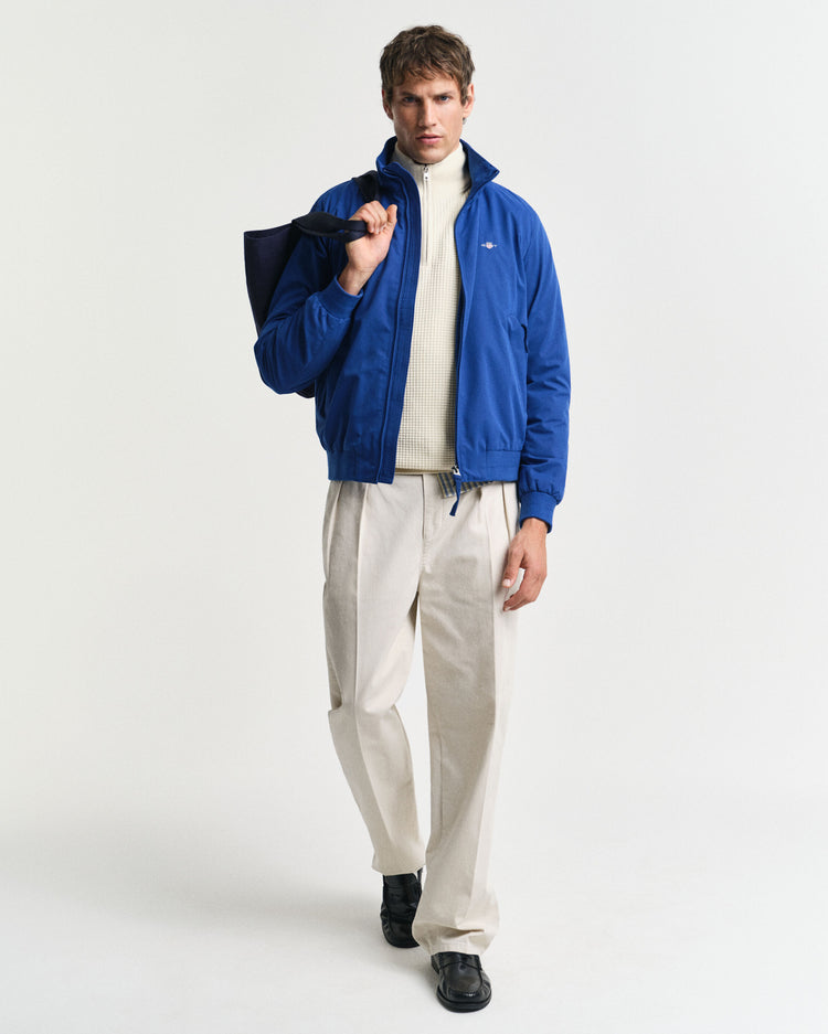 TEXTURED COTTON C-NECK - 130 CREAM