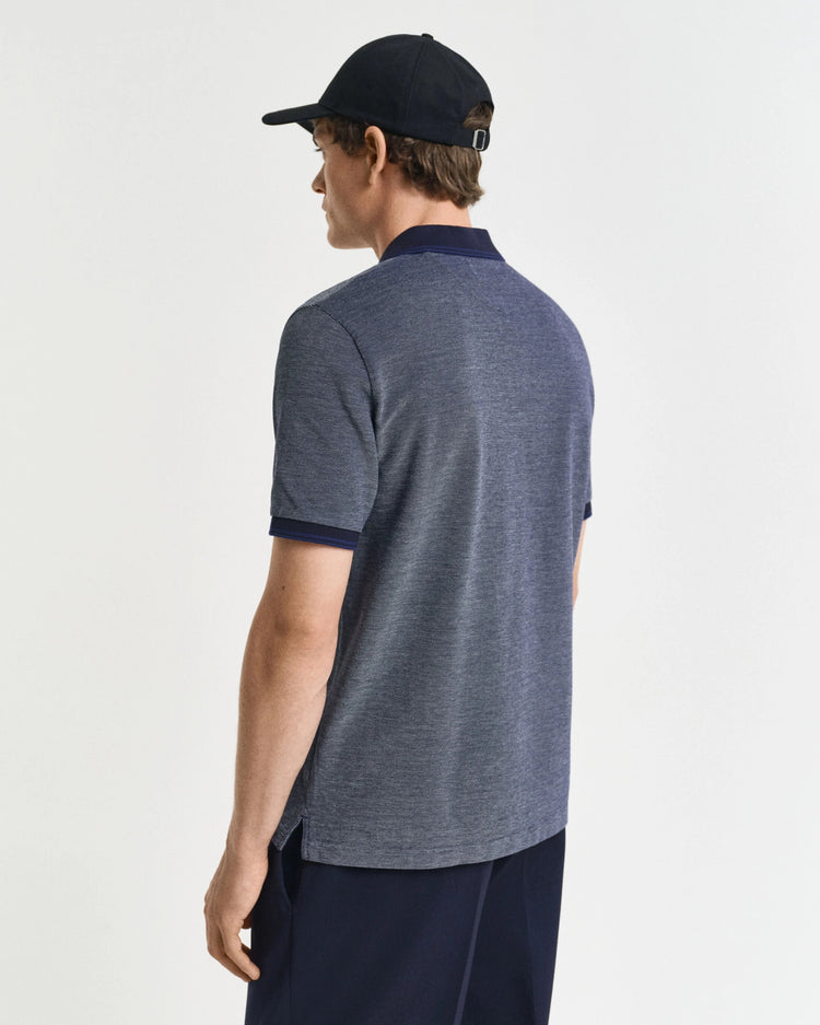 4-COL OXFORD SS PIQUE - 423 PERSIAN BLUE