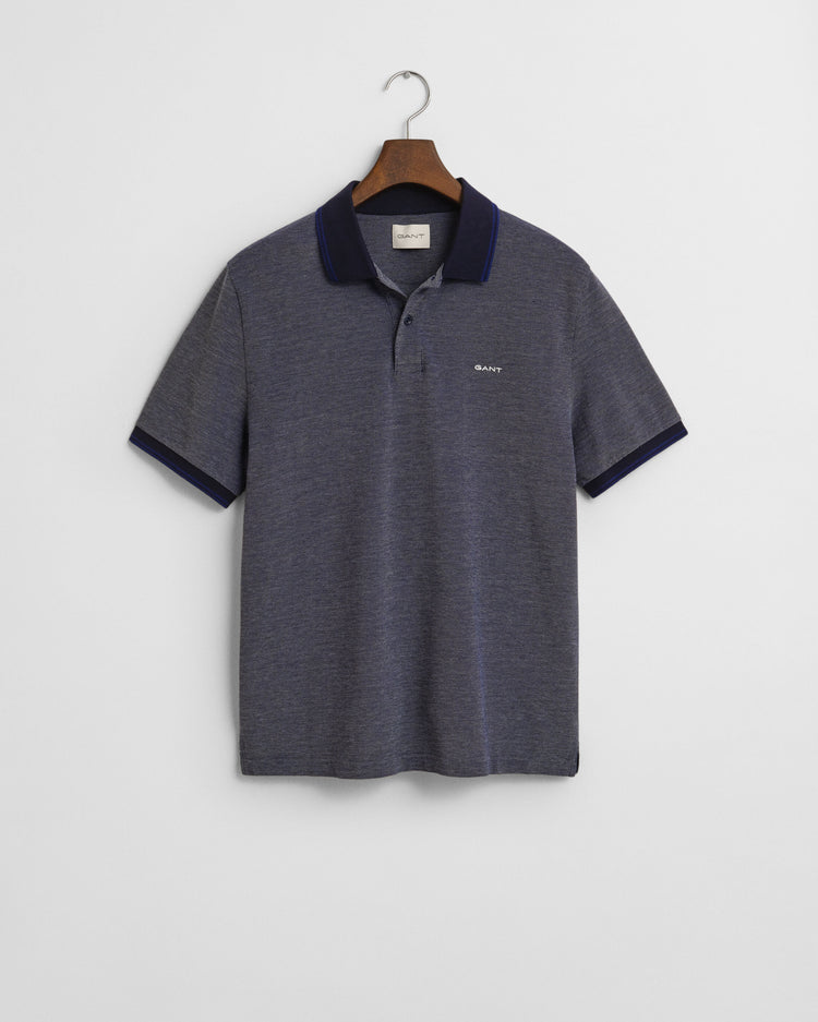 4-COL OXFORD SS PIQUE - 423 PERSIAN BLUE