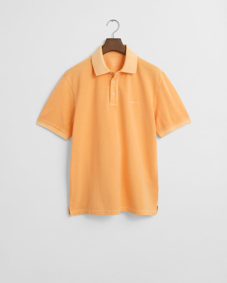 Regular fit Sunfaded pikétröja - Orange
