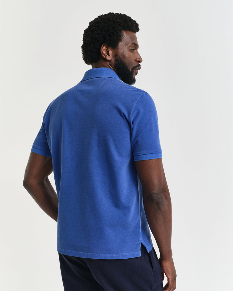 SUNFADED SS POLO - 407 RICH BLUE
